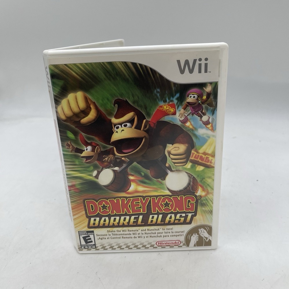 Donkey Kong Barrel Blast Nintendo Wii Complete CIB W Manual Tested & Working